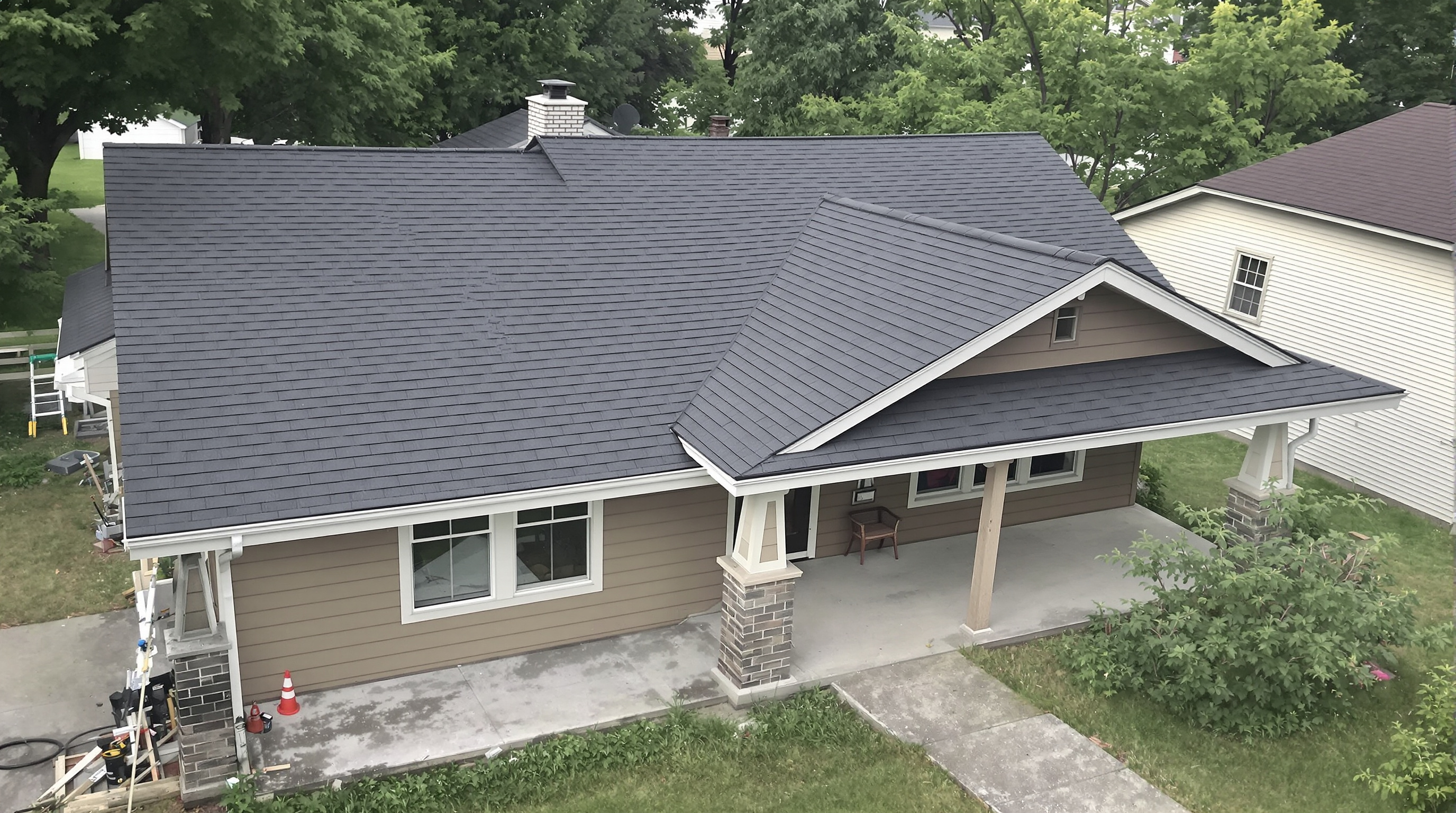 Roof installation work